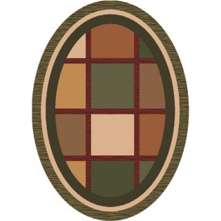 Milliken Ababa Multicolor Oval Indoor Tufted Area Rug (Common 4 x 6; Actual 46 in W x 64 in L)