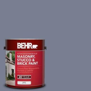 BEHR Premium 1 gal. #MS 77 Purple Storm Flat Interior/Exterior Masonry, Stucco and Brick Paint 27201