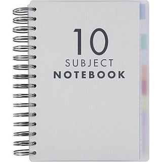 Paperchase 10 Subject Clear Poly Notebook, 6x8.25
