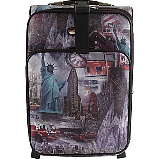 Nicole Lee Print Collection Rolling Expandable 20 Carry on