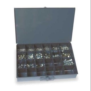 TITAN FASTENERS 4FAC6 Hex Locknut Assortment, 930Pcs, 16Sz, Zinc