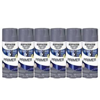 Painter's Touch 12 oz. Flat gray Primer Spray Paint (6 Pack) DISCONTINUED 182686