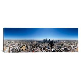iCanvas Panoramic 360 Degree View of a City of Los Angeles, California Photographic Print on Canvas