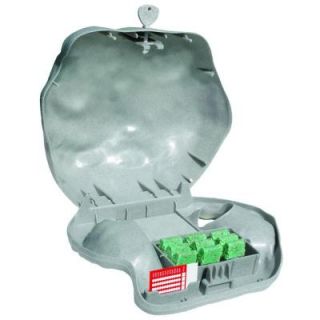 JT Eaton Rodent Landscape Granite Rock Bait Station with Solid Lid for Mice and Rats (4 Pack) 908GR