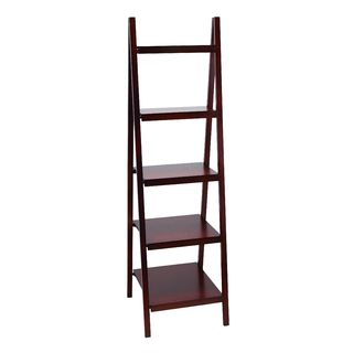 Mintra 5 tier A frame Black Ladder Shelf   16388915  