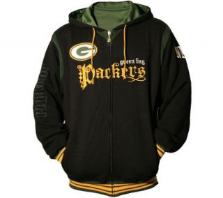 NFL Green Bay Packers Double Play Reversible Hooded Sweatshirt —