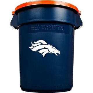 Rubbermaid Commercial Products NFL Brute 32 gal. Denver Broncos Trash Container with Lid 1857867