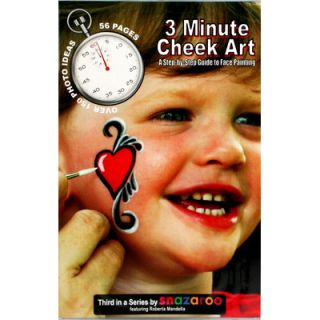 SnazarooUSA How To Face Paint Book, 3 Minute Cheek Art