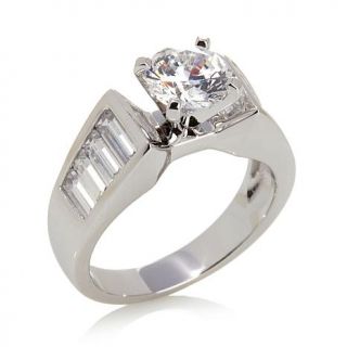 2.88ct Absolute™ Round with Baguette Detail Ring   7838533