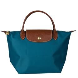 Longchamp Aqua Blue Mini Le Pilage Tote Handbag  
