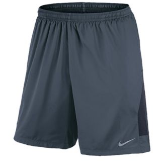 Nike Dri FIT 7 Freedom Shorts   Mens   Running   Clothing   Carbon Green/Black/Reflective Silver