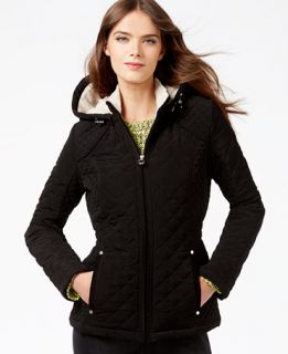 Laundry by Design Hooded Quilted Coat   Coats   Women
