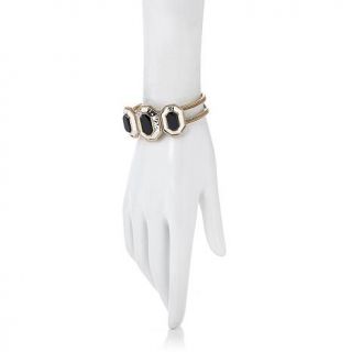 Studio Barse Onyx Bronze and Sterling Silver Cuff Bracelet   7814680