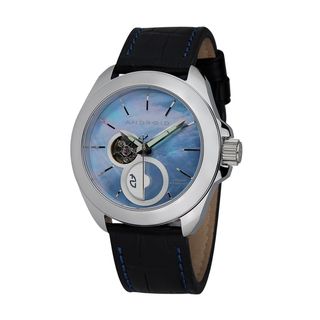 Android Mens MicroRotor Open Heart Automatic Blue Watch  