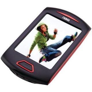 Naxa NAXNMV179RDR NAXA Electronics NMV 179 Portable Media Player with 2.8 Inch Touch Screen, Red