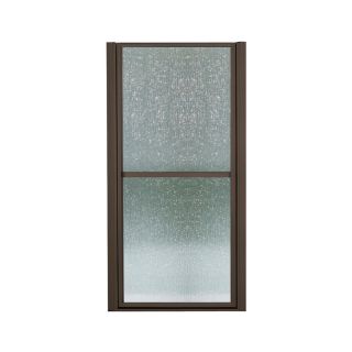 Sterling Finesse 27.5 in to 30.5 in Dark Bronze Framed Hinged Shower Door