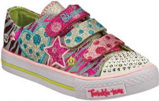 Infant/Toddler Girls Skechers Twinkle Toes Shuffles Polka Dot Crushers