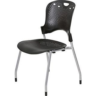 Balt  Plastic Circulation Stack Chair, Black