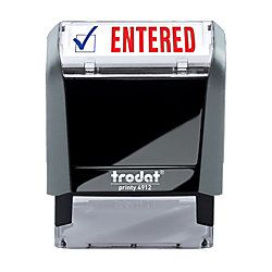 Trodat Printy 65percent Recycled 4912 Self Inking Message Stamp ENTERED