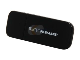 Wintec FileMate Contour 8GB USB 2.0 Flash Drive (Black) Model 3FMSP03U2BK 8G R