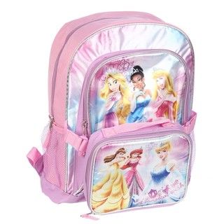 Disneys Princesses 16 inch Backpack with Lunch Tote
