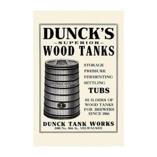 Dunck Tank Works Print (Canvas Giclee 20x30)