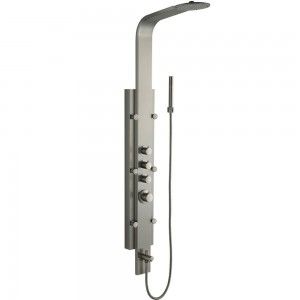 VIGO Industries VG08008 Shower Column, Shower Massage Panel System w/Rain Shower Head, Hand Shower, & Tub Spout