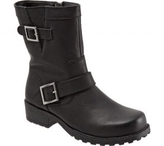 Womens SoftWalk Bellville   Black Smooth Leather
