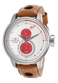 Men's S1 Rally GMT Brown Genuine Leather White Dial
