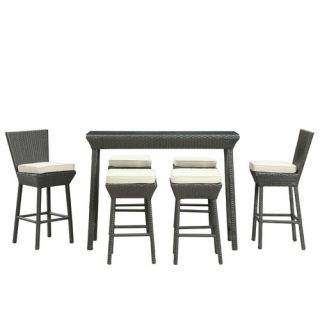 Modway Napa Outdoor 7 Piece Bar Set with Cushions