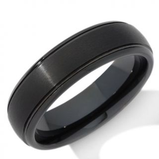 6mm Black Tungsten Satin Finish Wedding Band Ring   6622470
