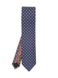 Dot Printed Tie by Versace Collection