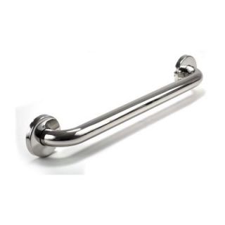 WingIts Premium Series 18 in. x 1.25 in. Grab Bar in Polished Stainless Steel (21 in. Overall Length) WGB5PS18