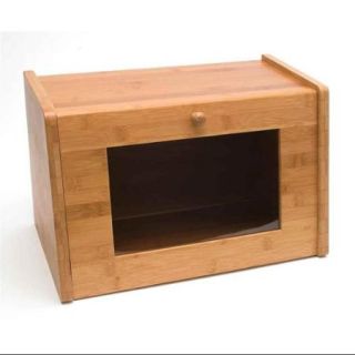 Bamboo Bread Box with Window Door