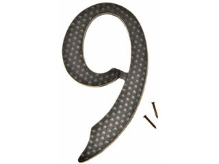 Hy ko DC 5 9 4.5 in. Die Cast Aluminum No. 9 House Number   Pack of 10