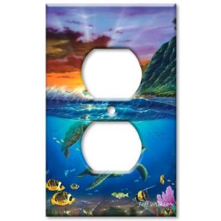 Art Plates Sea Turtles   Outlet Cover O 668