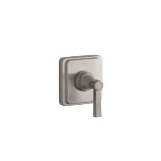 KOHLER Pinstripe Pure 1 Handle Transfer Valve Trim Kit in Vibrant Brushed Nickel with Lever Handle (Valve Not Included) K T13175 4A BN