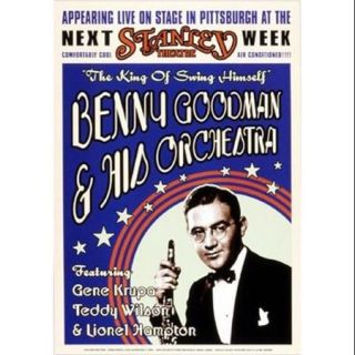Benny Goodman Stanley Theatre Pittsburg Poster Print (17 x 24)