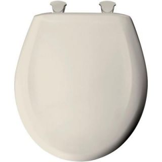 Church Slow Close STA TITE Round Closed Front Toilet Seat in Biscuit 300SLOWT 346