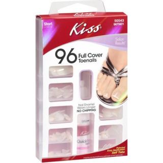 Kiss Full Cover Toenails, Short Length, 97 pc