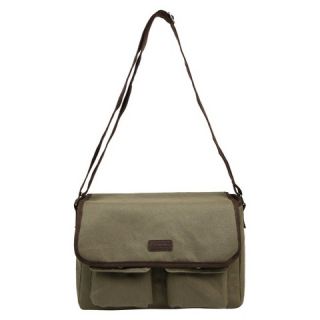 Sachi Olive Insulated Canvas Messenger Tote