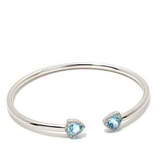 Victoria Wieck Gemstone Sterling Silver Cuff Bracelet   7947184