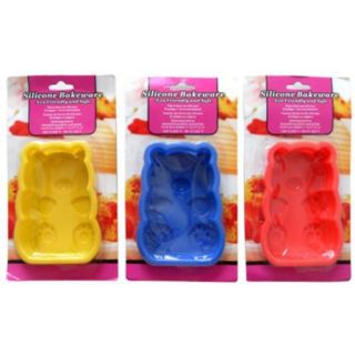 Bulk Buys Silicone Bakeware, Teddy Bear Shaped   Pack of 8