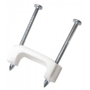 Gardner Bender PS 150Z Cable Staples, Plastic Saddle for Securing Non Metallic Cables   1/2" (Bag of 100)