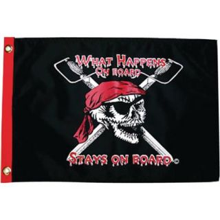 Taylor Pirate Heads Flag,, 12" x 18"