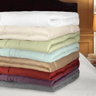Grand Luxe 500 Thread Count Egyptian Cotton Down Alternative Comforter Twin XL   Blue