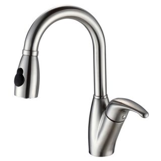 Kraus One Handle Single Hole Kitchen Faucet with Pull Out Sprayer