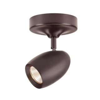 Hampton Bay 1 Light Bronze LED Dimmable Spot Light with Directional Head 1603R1 BZ