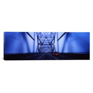 iCanvas Panoramic Cars on a Suspension Bridge, Bay Bridge, San Francisco, California Photographic Print on Canvas