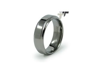 7mm High Polish Titanium Ring